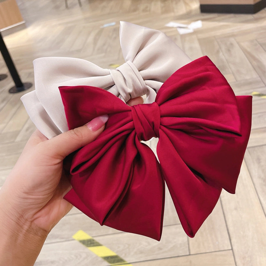 fashion bow knot cloth hair clip 1 piece