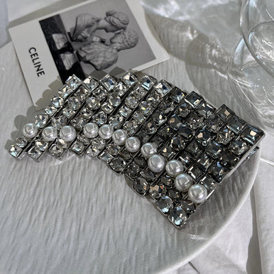 Women's Simple Style Round Alloy Inlay Zircon Hair Clip