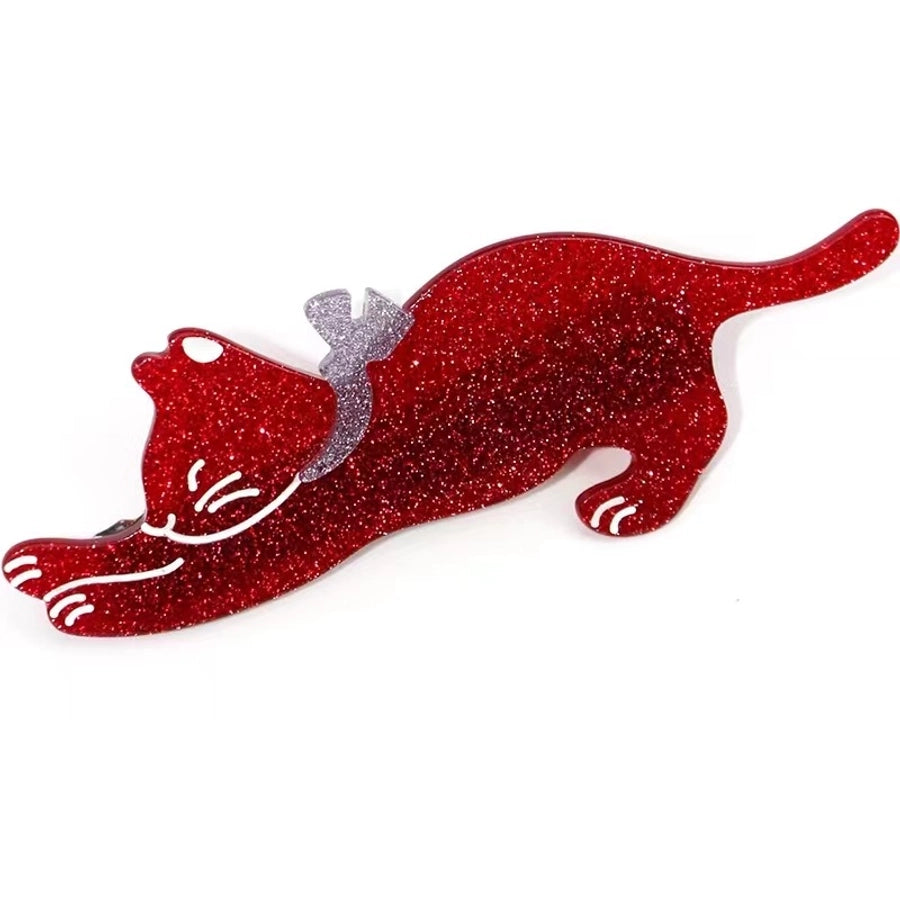 cute cat arylic hair clip