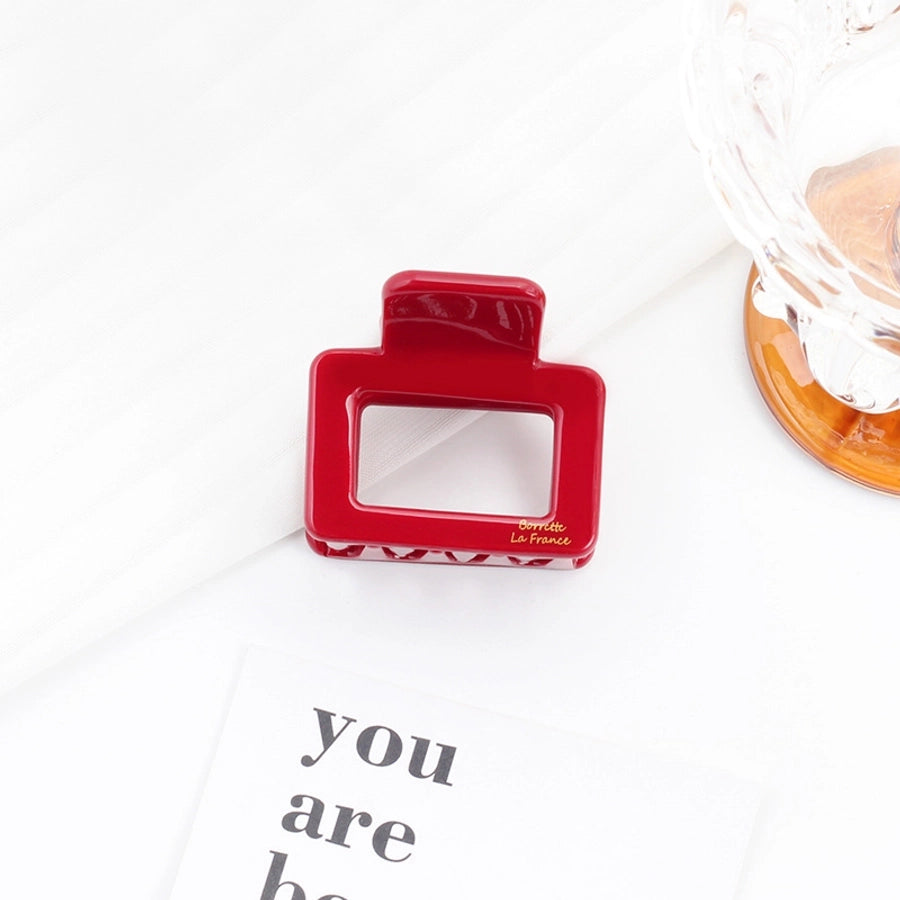 Women's Lady Geometric Plastic Hair Claws