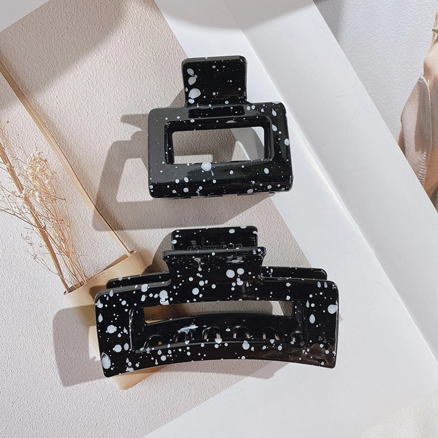 fashion geometric synthetic resin stoving varnish hair claws