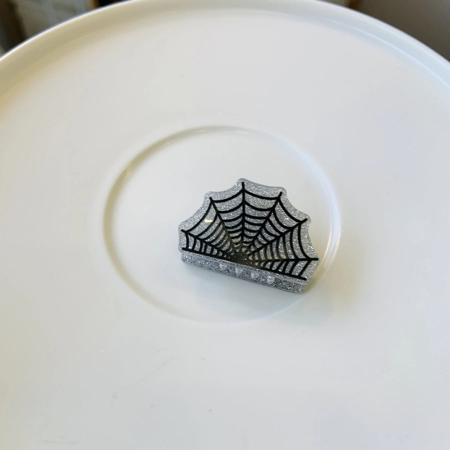 Halloween Cute Funny Women's Spider Web Bat Ghost Acetic acid sheets Hair Claws