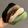 women's sweet solid color suede hair band