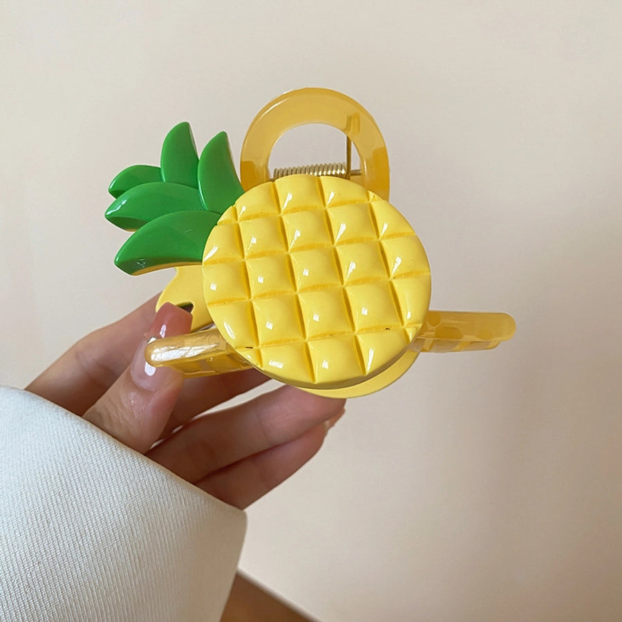 Cute Sweet Women's Fruit Strawberry Arylic Fruit Hair Claws