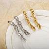 Jewelry Simple Style Geometric 304 Stainless Steel Plating Bracelets Earrings Necklace