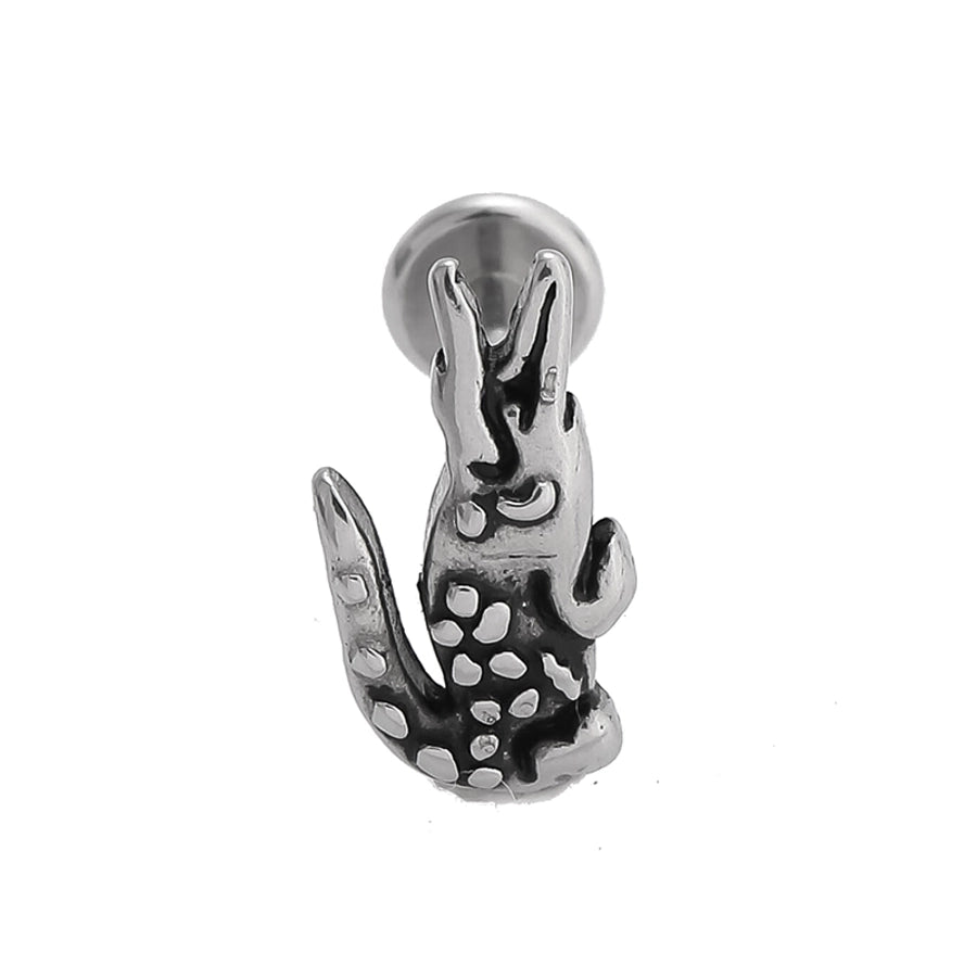 1 Piece Lip Rings Gothic Hip-Hop Snake Skull 316L Stainless Steel  Polishing Hollow Out Inlay Zircon Lip Rings Ear Cartilage Rings & Studs Nose Rings & Studs