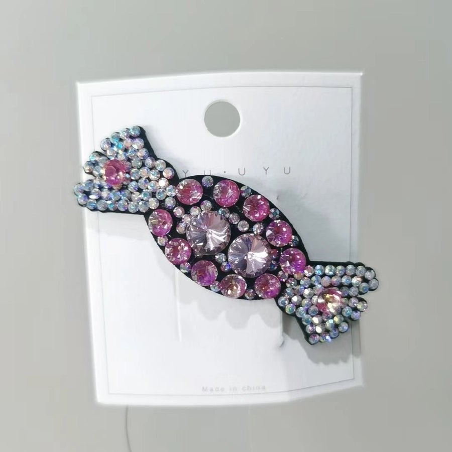 Women's IG Style Classic Style Candy Artificial Crystal Alloy Inlay Rhinestones Hair Clip