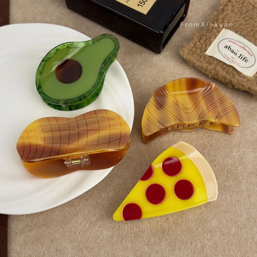 Women's Cute Geometric Acetic acid sheets Hair Claws