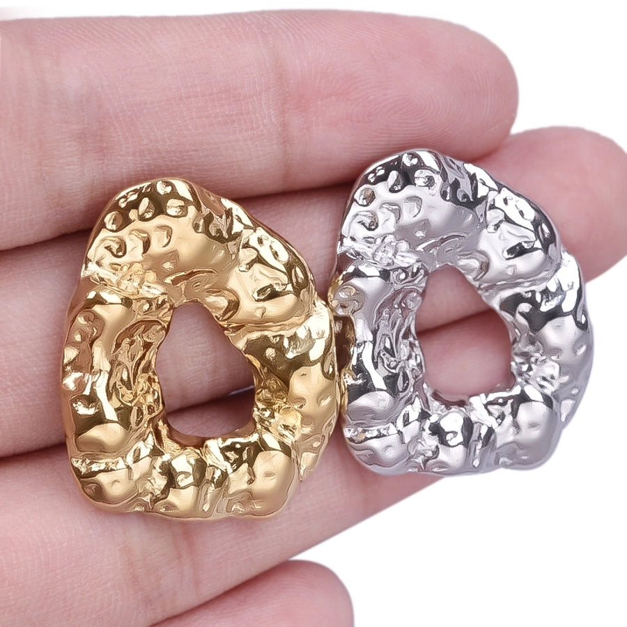 1 Pair Basic Simple Style Geometric Plating 304 Stainless Steel Ear Studs