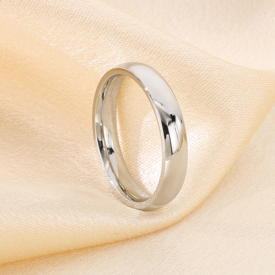 Jewelry Simple Style Geometric 304 Stainless Steel 18K Gold Plated Rings