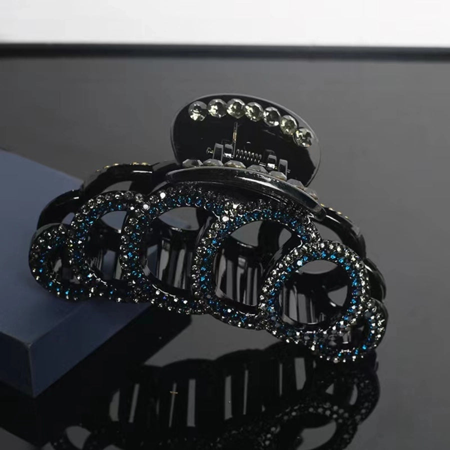 Women's Simple Style Classic Style Solid Color Alloy Inlay Rhinestones Hair Claws