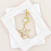1 Piece Belly Rings Sexy Classic Style Snowflake 316 Stainless Steel  Alloy Plating Rhinestones Glass 18K Gold Plated White Gold Plated