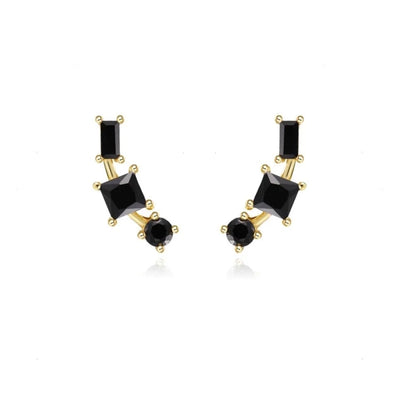 1 Pair Casual Elegant Geometric Copper Zircon Drop Earrings Ear Studs