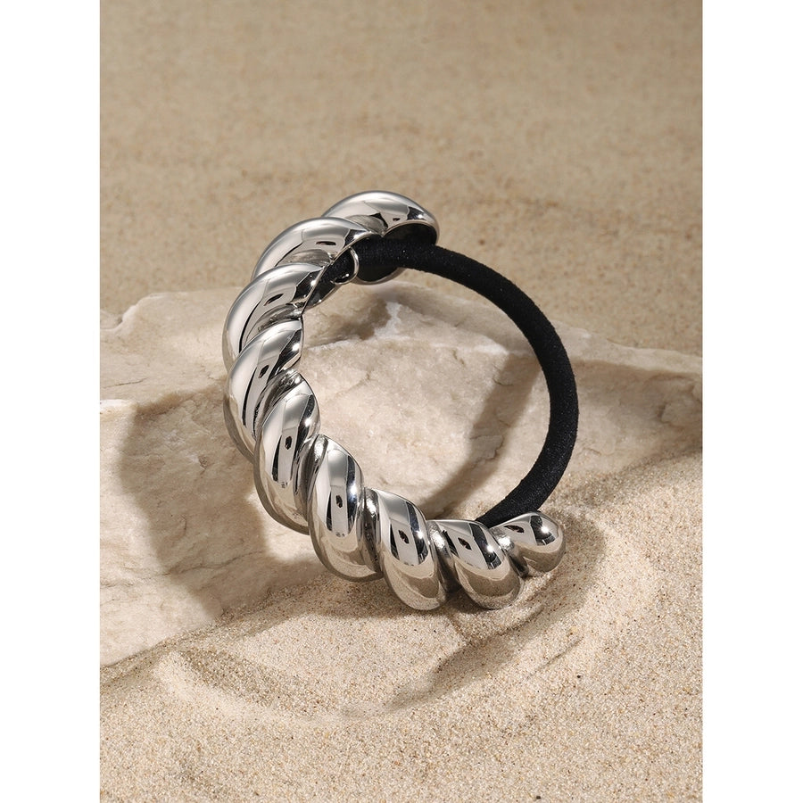 Women's IG Style Simple Style Twist 304 Stainless Steel Hair Tie