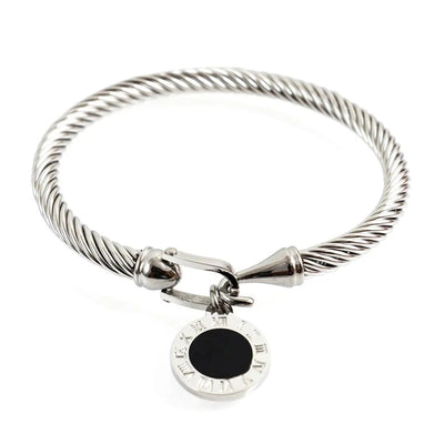 Marine Style Starfish Heart Shape Shell Titanium Steel Bangle In Bulk