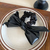 Women's Retro Bow Knot Pu Leather Hair Tie
