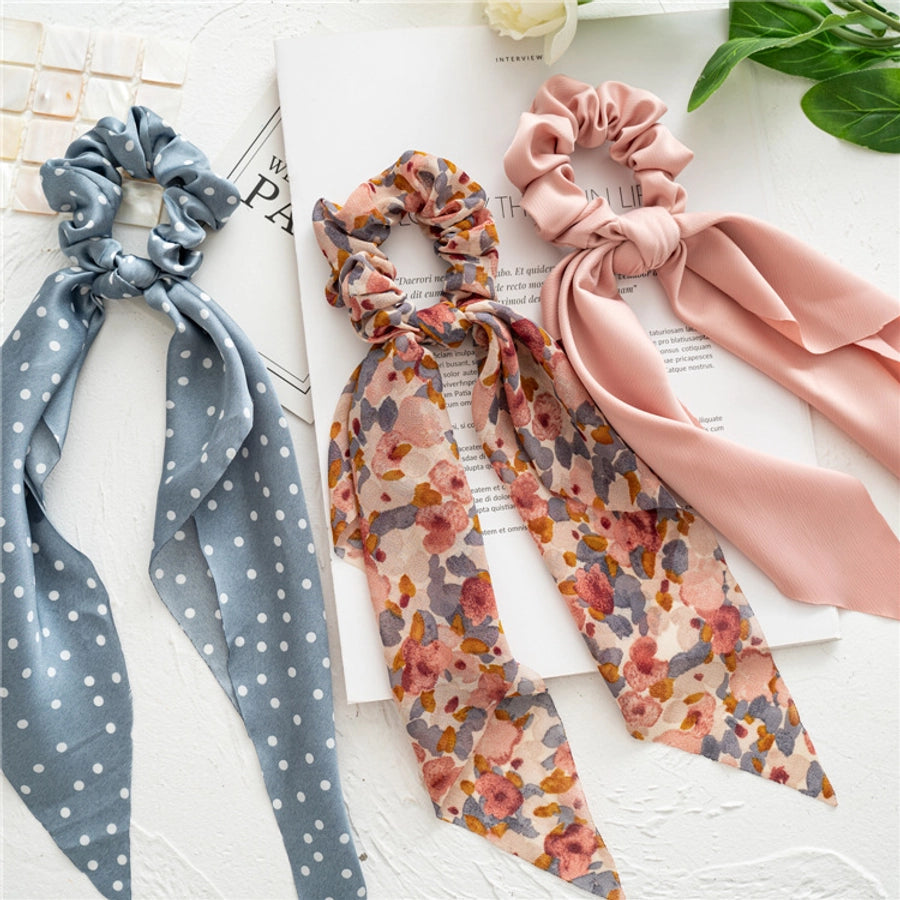pastoral ditsy floral cloth flowers hair tie 1 piece