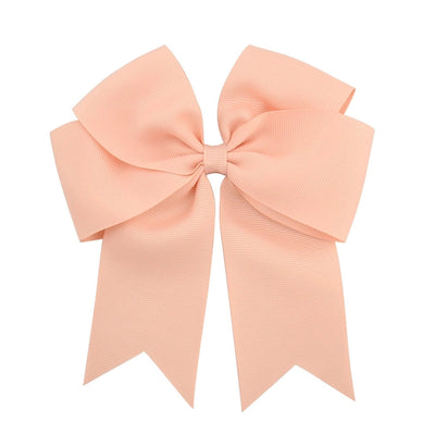 new korean ribbed satin fishtail double-layer bow hairpin