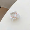 women's sweet solid color flowers plastic/resin headwear stoving varnish hair claws
