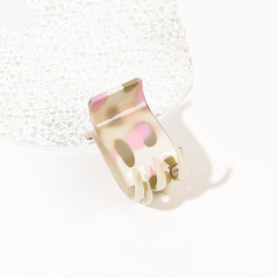 Women's Simple Style Commute Color Block Resin Painted Handmade Hollow Out Hair Claws