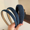 simple style solid color cloth hair band