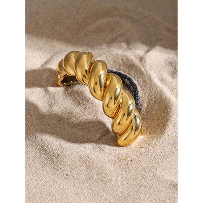 Women's IG Style Simple Style Twist 304 Stainless Steel Hair Tie