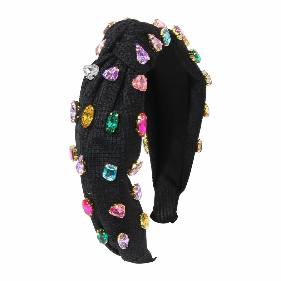 Women's Retro Knot Cloth Handmade Inlay Rhinestones Hair Band