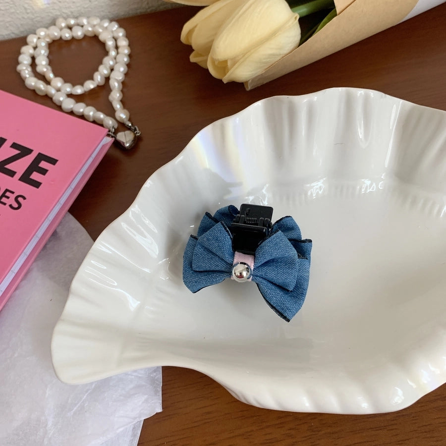 Women's IG Style Bow Knot Cloth Hair Clip
