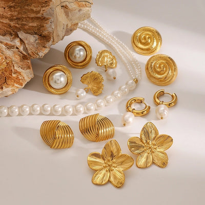 Jewelry Vintage Style Classic Style Geometric 304 Stainless Steel Plating Earrings Necklace