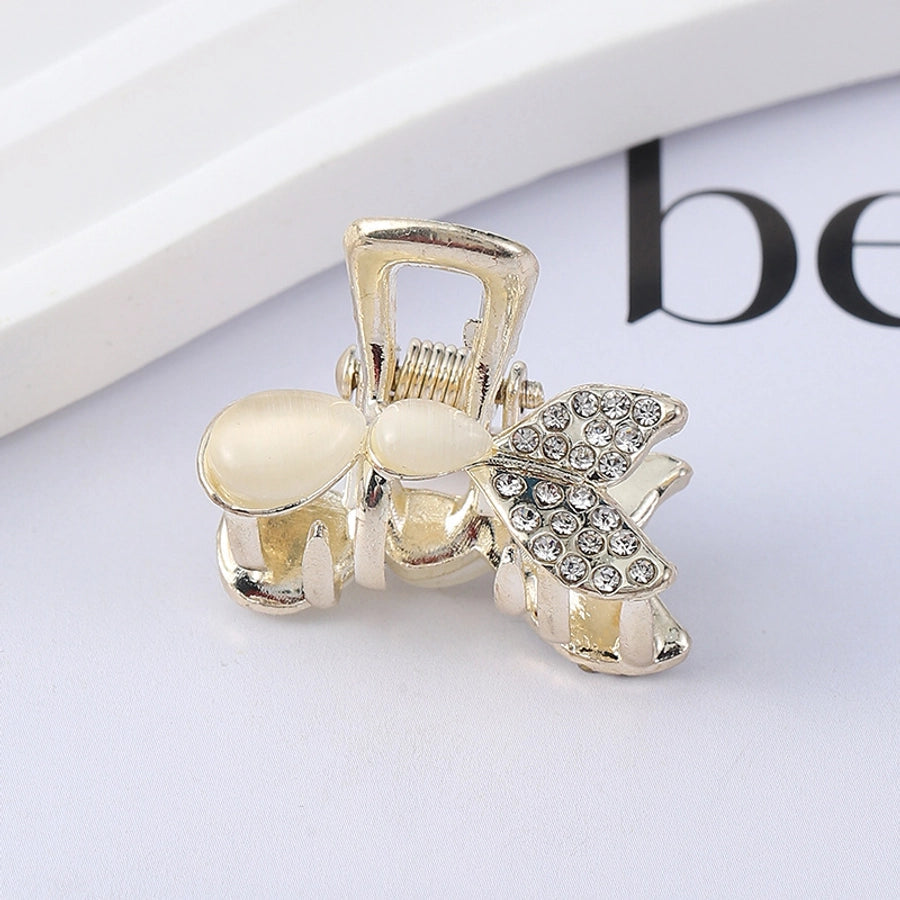 simple style butterfly rhinestone inlay rhinestones hair claws