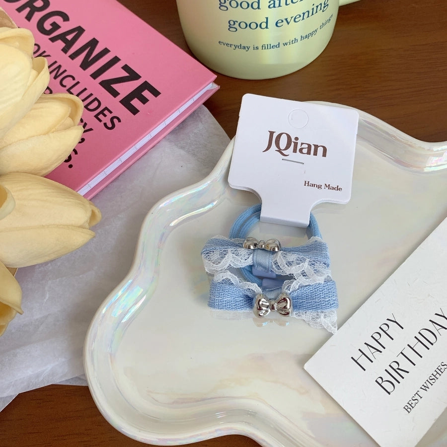 Women's IG Style Sweet Bow Knot Cloth Hair Clip