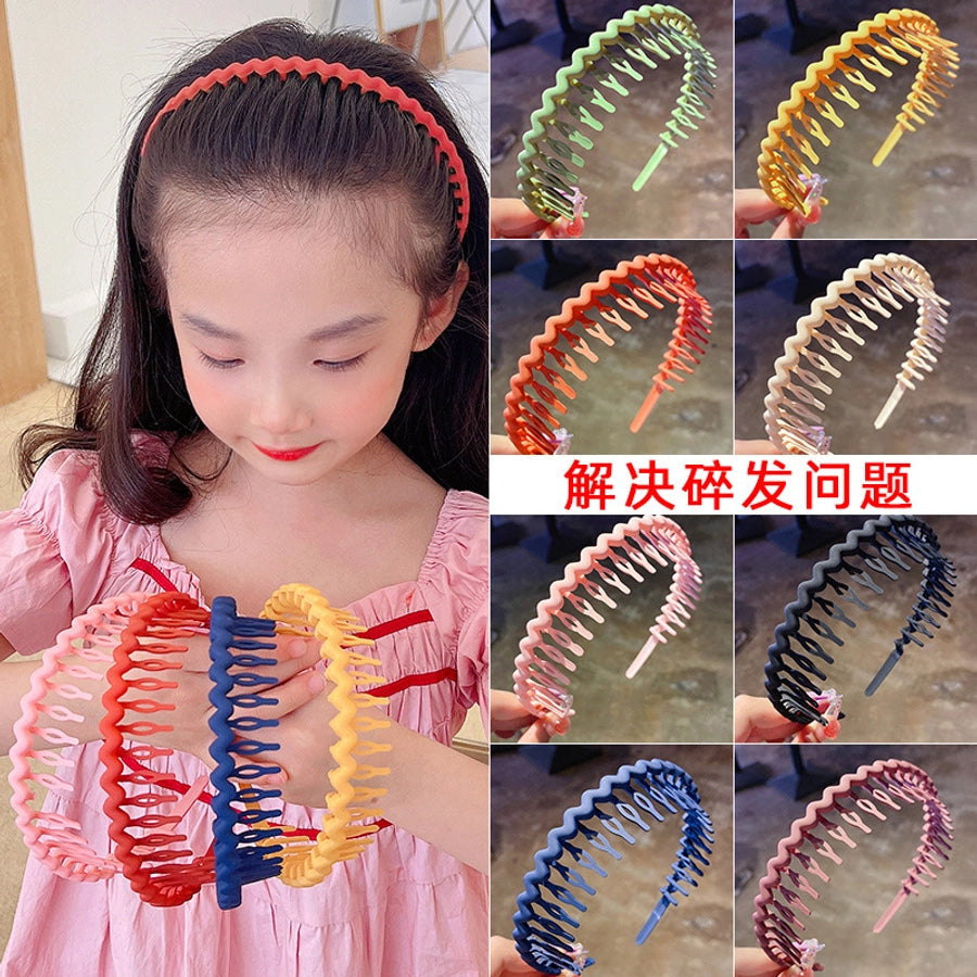 kid's korean style stripe waves arylic stoving varnish