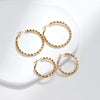 1 Pair Casual Exaggerated Classic Style Circle Plating Copper 18K Gold Plated Earrings