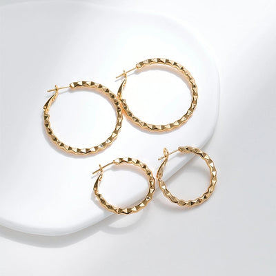 1 Pair Casual Exaggerated Classic Style Circle Plating Copper 18K Gold Plated Earrings