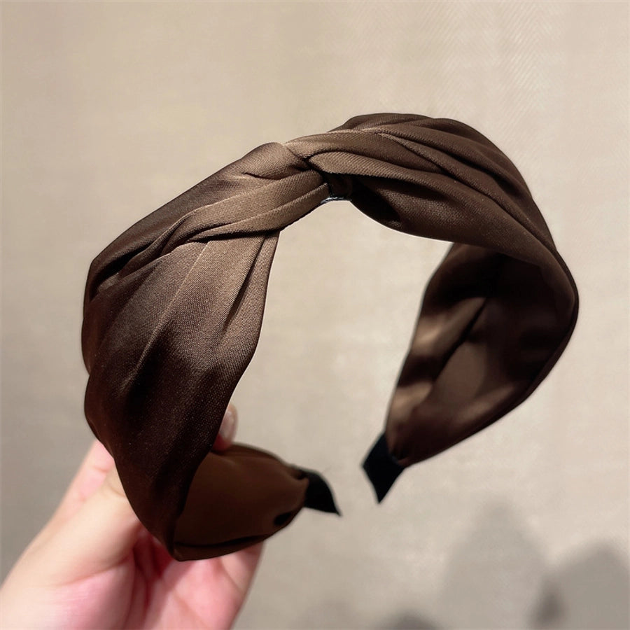 women's simple style geometric satin hair band