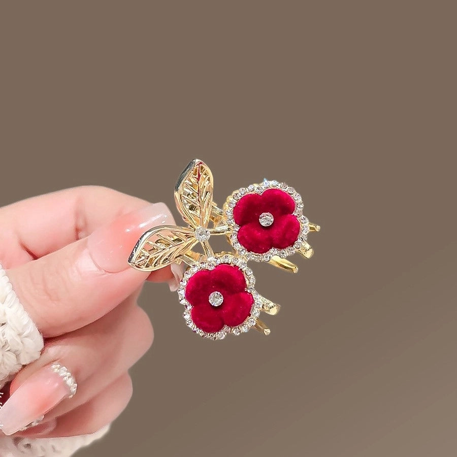 Women's Casual Simple Style Streetwear Floral Alloy Hair Claws