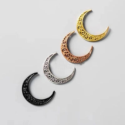 baroque style moon natural crystal handmade crown