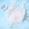 Women's Pastoral Plaid Flower Cloth Net Yarn Hair Band