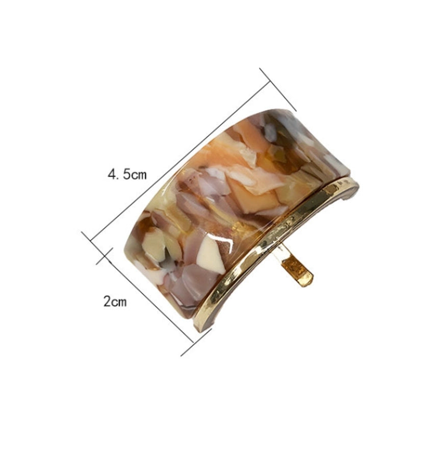 Women's Streetwear U Shape Acetic acid sheets Metal Hair Clip Hair hook