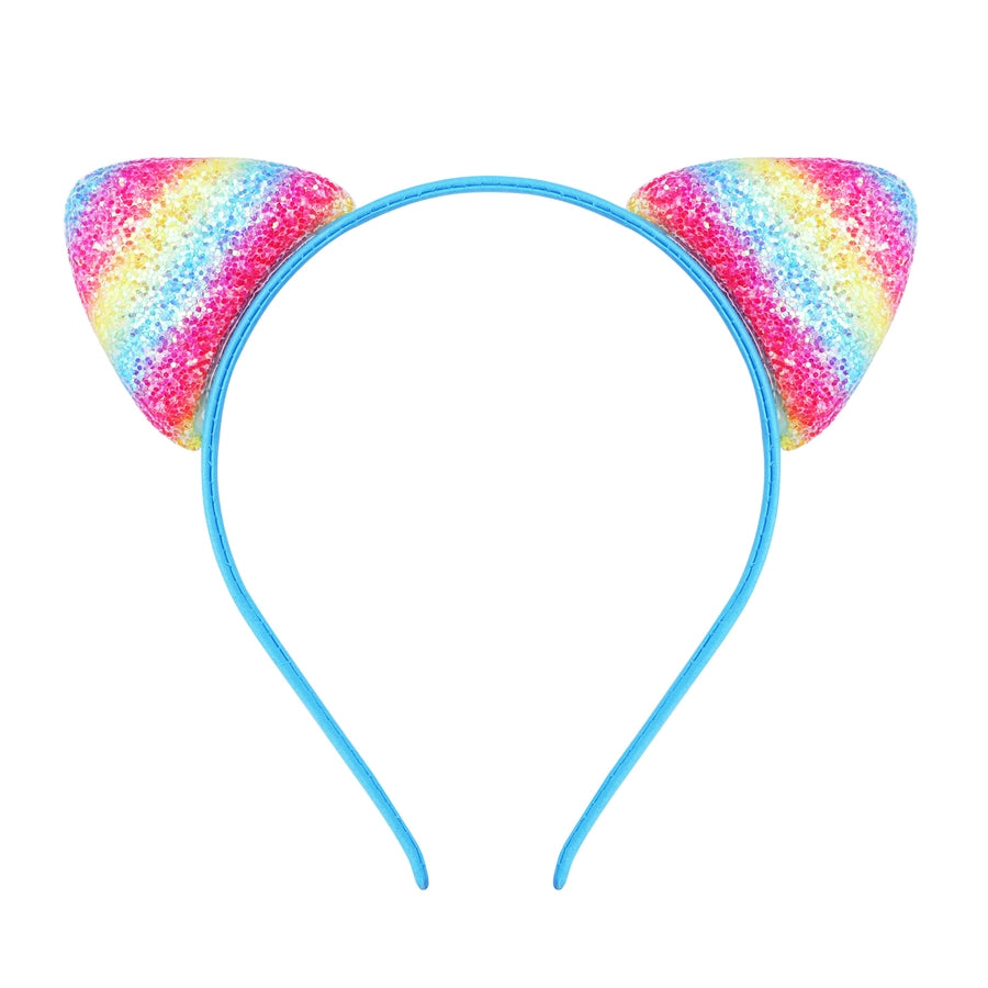 cute cat ears cloth sequins hair band 1 piece