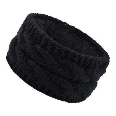 plus velvet knitted hair band wool color dot yarn headband variegated warm hair accessories autumn and winter twist ear protection headband