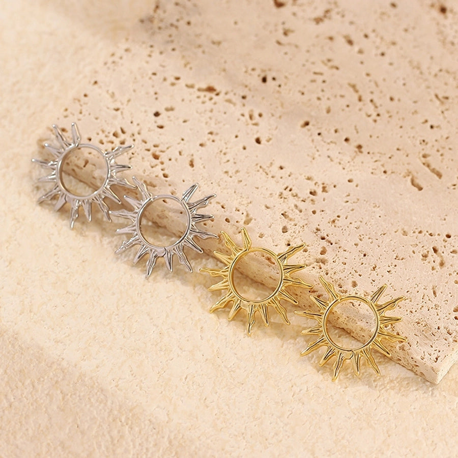 1 Pair Simple Style Classic Style Geometric Plating Copper Earrings