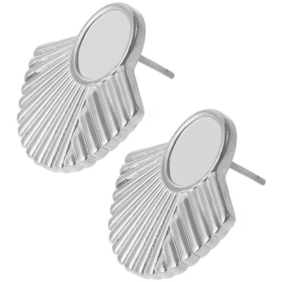 1 Pair Basic Simple Style Geometric Plating 304 Stainless Steel Ear Studs