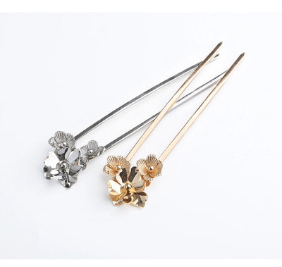retro u shape metal plating hairpin
