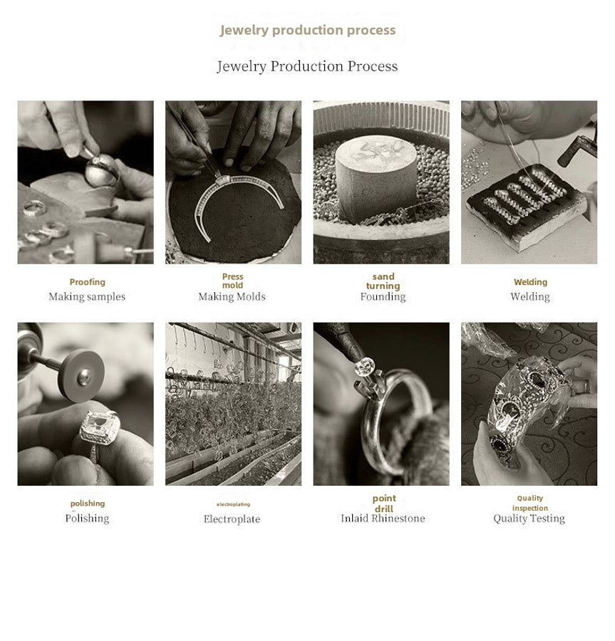 Antique U-shaped Hairpin Hair Accessories Simple Rhinestone Pin Hairpin Photography Portrait High-end Hair Hairpin