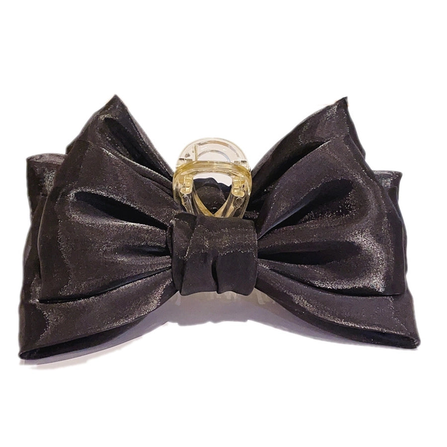 women's sweet simple style bow knot cloth hair claws