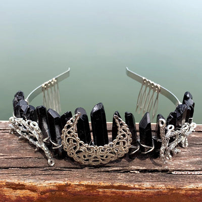 fashion moon crown alloy hollow out crown