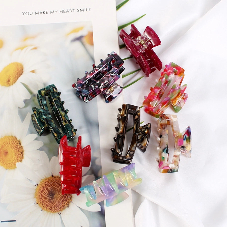 fashion geometric acetic acid sheets hair claws