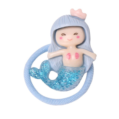 princess sweet hippocampus mermaid shell cloth resin hair tie