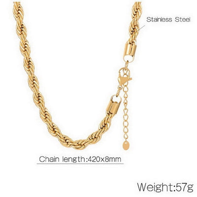 Jewelry Simple Style Geometric 304 Stainless Steel 18K Gold Plated Bracelets Necklace